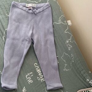Zara Ribbed Purple Leggings, 2-3 years